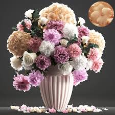 Bouquet Of Spring Flowers 3d Model Spring Flower Bouquet Spring Flowers Flower Model