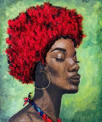 African culture Mixed media 3x3ft 2024