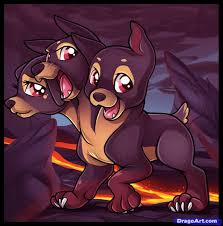 How To Draw Cerberus Cerberus Step By Step Greek Mythology Mythical Beasts Free Online Drawing Tutorial Added Greek Mythology Art Mythology Art Cerberus