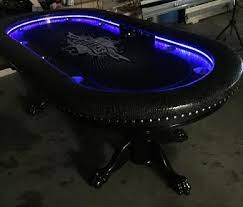 Custom Poker Table Strip Lights Controller To Blue Poker Table Custom Poker Tables Poker
