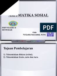 Maybe you would like to learn more about one of these? 5 2 Aritmatika Sosial Diskon Dan Bruto Neto Tara Pdf