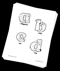 Customize the letters by coloring with markers or pencils. Printable Coloring Pages Lowercase Letters Animals Alphabetimals Animal Dictionary