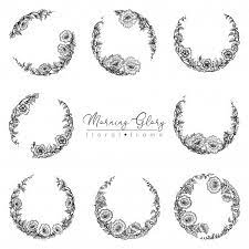Morning Glory Flower Round Floral Frame Set In 2020 Round Tattoo Morning Glory Tattoo Matching Tattoos