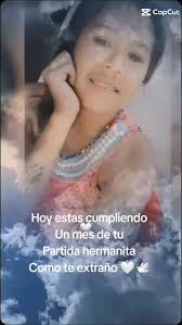Te extrañamos mucho hermanita 🤍🕊️