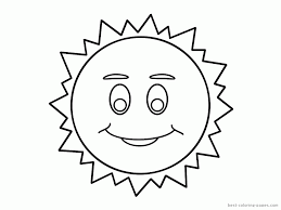 These printable coloring pages are also good for them not to be bored and to be artistic. Sun Color Pages Coloring Home