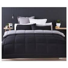 Black And Grey Comforter Set Reversible Comforter Set Double Bed Black Black Comforter Sets Comforter Sets Grey Comforter Sets