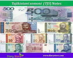 It is subdivided into 100 dirams. Tajikistani Somoni Currency Tajikistan Tjs Ts Diary Store