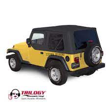 Jeep wrangler spare tire cover from alibaba.com. Sierra Offroad Jeep Wrangler Tj Soft Top 2003 06 In Black Trilogy Acoustic Vinyl W Upper Doors