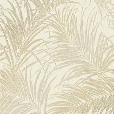 Sapphire Palm Leaf Wallpaper Cream Gold Palm Leaf Wallpaper Leaf Wallpaper Pink And Gold Wallpaper