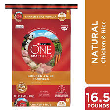 Purina One Natural Dry Dog Food Smartblend Chicken Rice Formula 16 5 Lb Bag