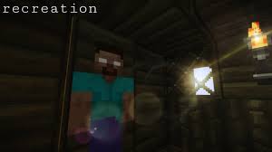 The original image states the player found long 2×2 tunnels, small pyramids in the middle of the ocean and trees with no leaves. Herobrine Minecraft Wiki
