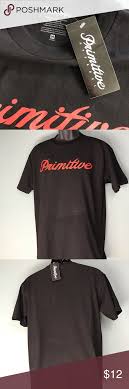 Black And Red T Shirt Primitive Men T Shirt Black Medium Red Accent New Black Shirt Mens Tshirts Black Media