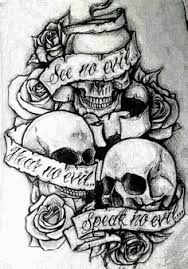 See No Evil Hear No Evil Speak No Evil Skull Tattoo Design 8 Evil Tattoos Evil Tattoo Evil Skull Tattoo