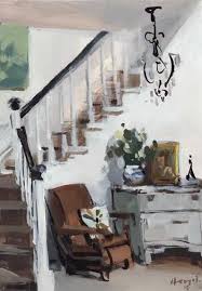 Art Print Interior White Natural Neutral Flower Stairwell Etsy Interior Art Interior Paintings Art