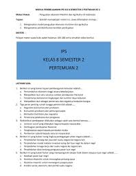 Buku siswa kelas 8 ipa semester 2 smp kurikulum 2013.pdf. Daring Ips Kelas 8 Semester 2 Pertemuan Ke2 Worksheet