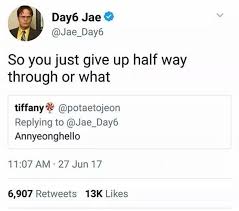 If You Haven T Followed Jae From Day6 Yet You Re Missing Out On A Hilarious Dude Funny Kpop Memes Day6 Kpop Memes