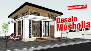 Aksesoris untuk mushola yang ada di dalam rumah sebaiknya mengambil aksesoris yang sederhana saja. Desain Musholla 8x8 Minimalis Modern Edisiramadhan Youtube