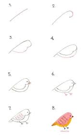 40 Easy Drawing Ideas For Beginners In 2020 Bird Drawings Drawing Tutorial Doodle Drawings