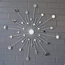 Starburst Hand Welded Steel 24 X 24 Metal Sunburst Wall Art Etsy In 2021 Starburst Wall Art Sun Mirror Starburst