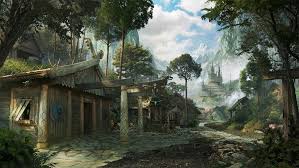 Fantasy Viking Village By Aballom At The Gates Fantasy Village Viking Village Fantasy Landscape Vaelidian forest village by antonkurbatov on deviantart. fantasy viking village by aballom