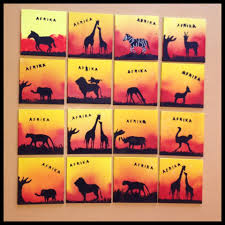 Free shipping on orders over $25 shipped by amazon. Preschool Africa Craft Canvas Diy Art African Animals Sunset Africa Craft African Art For Kids African Art Projects