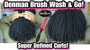 And that promise is more than true to the brush for many women: Super Defined Curls With The Denman Brush Denman Brush Wash Go Youtube