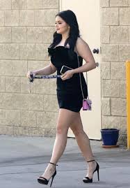Ariel Winter In Little Black Dress Stops By A Studio In Studio City Ariel Winter Feet Fashion Ariel Winter Hot