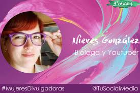 Nieves González, bióloga y youtuber