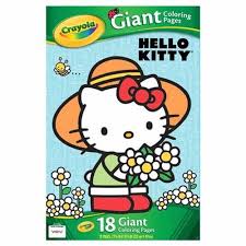 Crayola Hello Kitty Giant Coloring Pages Color Hello Kitty And Hang Your Finished Pages On The Wall As Poster Art In Your Room A Hello Kitty Coloring Pages
