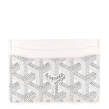 Functional and stylish, this saint sulpice card holder from goyard is your next best buy. Goyard Goyardine Saint Sulpice Card Holder White 487426 Fashionphile