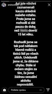 View tiktok analytics of ondra vlček on tikstar, a tool for monitor campaigns, growth statistics, search profiles, analytics users. Davame Si Pauzu Nez Ji Bude 15 Let Budu Na Ni Cekat Rika Youtuber Ondra Vlcek Refresher Sk