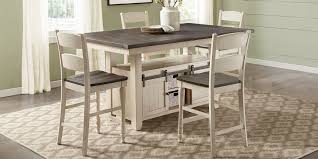 Rated 4.5 out of 5 stars. Kenbridge White 5 Pc Counter Height Dining Room Rectangle Rustic