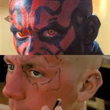 In “Star Wars Episode I: The Phantom Menace” (1999) Darth Maul is seen with  an ear piercing. Actor Ray Park incorporated his own personal piercing into  the character's look. : r/MovieDetails