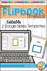 Editable Digital Flipbook Templates For Google Classroom Distance Learning Technology Lessons Google Classroom Flip Book