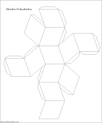 The Paradise Of Flowers And Fruit Happy Holiday Polyhedron 1 Non Denominational Rhombic Dodecahedron Paper Models Paper Art Craft Paper Crafts Origami