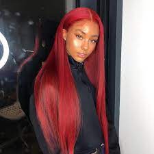 Red Weave Hairstyles Follow Doseofweave For More Fulllacewigs Wigs Burgundy Red Hair Red Weave Hairstyles Red Hair Color