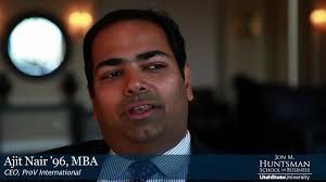 Alumni Spotlight: Ajit Nair, CEO at ProV International