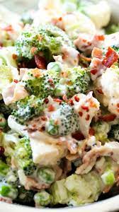 Broccoli Cauliflower Salad Chef In Training Recipe Broccoli Cauliflower Salad Recipes Delicious Salads
