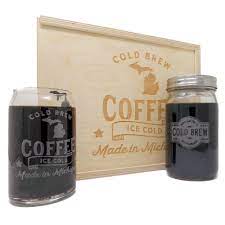 Cold brew coffee and tea: Cold Brew Coffee Kit Gift Baskets From Michigan