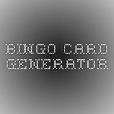 Bingo Card Generator Bingo Card Generator Band Name Generator Bingo Cards