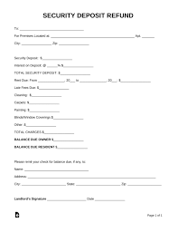 Get Our Sample Of Request For Return Of Security Deposit Form In 2020 Lettering Receipt Template Letter Templates