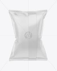 Download Matte Snack Bag W Tape Mockup In Bag Sack Mockups On Yellow Images Object Mockups PSD Mockup Templates