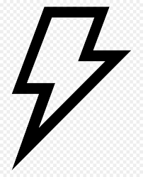 Lightning Bolt Outlined Weather Symbol Comments Lightning Bolt Symbol Png Transparent Png Vhv