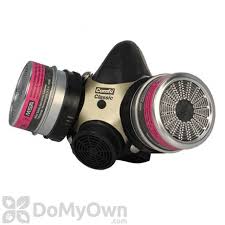 Correct type of cartridge to protect against specific gases and vapors and must be changed after 8 hrs use or if a pesticide odor is detected. Respirator Face Masks Chemical Dust Safety Face Masks Domyown Com