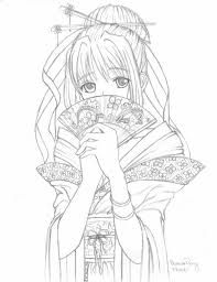 Pin By Sindy Aguilar On Geishas Coloring Books Anime Sketch Cute Coloring Pages