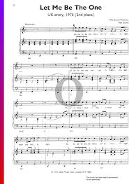 Let Me Be The One Sheet Music Piano Voice Pdf Download Streaming Oktav