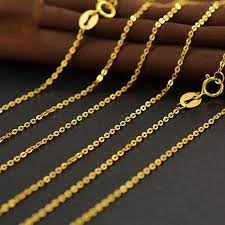 Aazuo 18k White Yellow Rose Gold Link Chain 16 Inches 40cm Au750 Cost Price Cross Chain Necklace Wendding Party Gift For Women Chain Necklaces Aliexpress