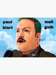 goth paul blart>> Sticker