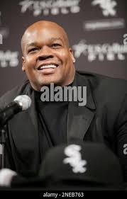 Frank Thomas (35) of the Chicago White Sox crosses home plate after  collecting his 27th home run of the season, July 31, 1993 in the third  inning in Seattle off pitcher Erik