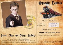 Even a muggle can make decorations that mimic the style of the wizarding world of hogwarts. Free Harry Potter Hogwarts Express Ticket Invitation Psd Template Download Hundreds Free Printable Birthday Invitation Templates